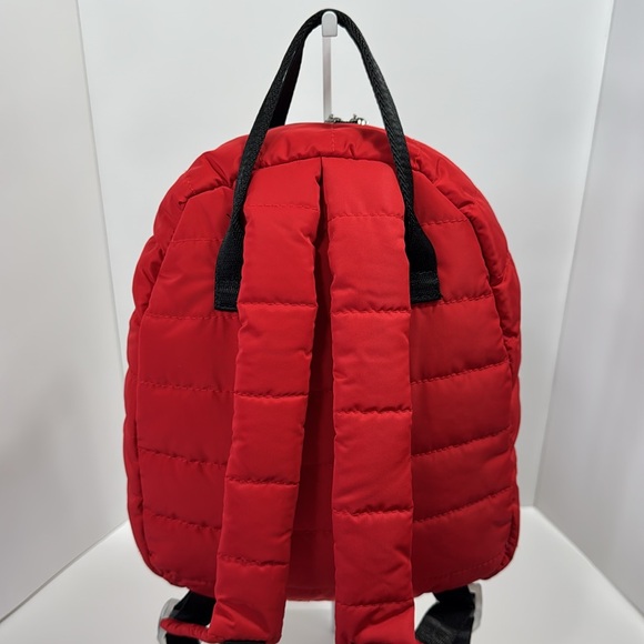 Hello Kitty Quilted Red Mini Backpack Embroidered Bag Zipper Charm Y2K - Picture 5 of 16